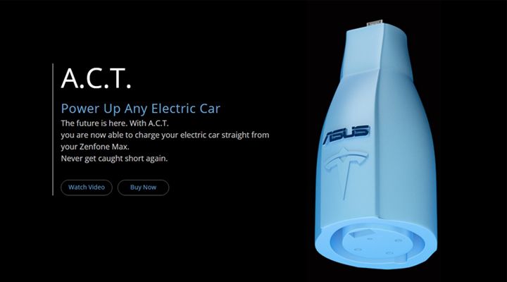 Asus A.C.T. อุปกรณ์เสริมสำหรับชาร์จไฟรถ Electric Car ด้วย ZenFone Max