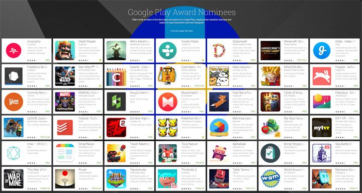 รวม 50 แอพดีเกมเด่น ที่ได้เข้าชิง Google Play Awards ประจำปี 2016