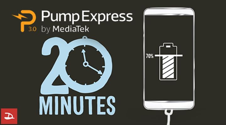 MediaTek เปิดตัว Pump Express 3.0 ระบบ Fast Charge ที่ชาร์จแบตได้ 70% ภายใน 20 นาที