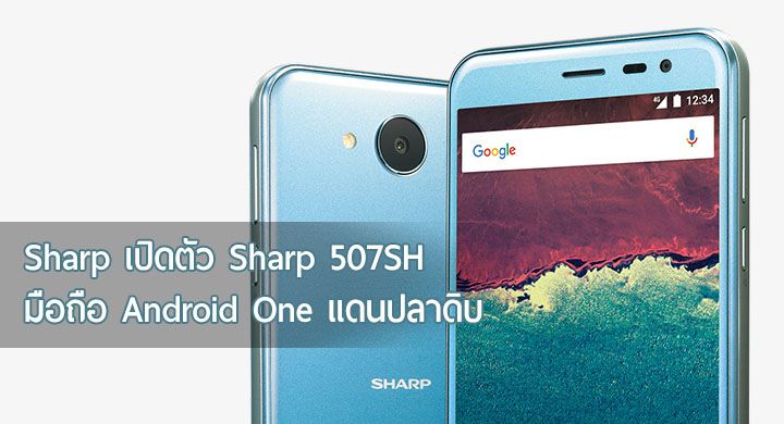 Android One ยังอยู่! Sharp เปิดตัวมือถือ Android One กันน้ำ สเปคกลาง แบตอยู่ได้ 3 วัน
