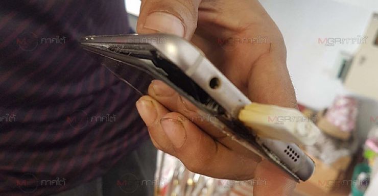 มาถึงไทย…Galaxy S7 edge ระเบิดขณะชาร์จที่นครศรีธรรมราช ซัมซุงรับเครื่องไปตรวจสอบแล้ว