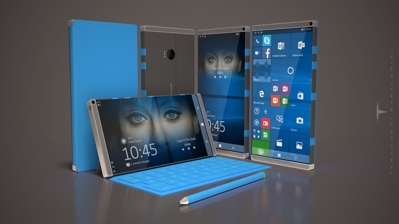 Surface Phone ว่าที่เรือธงตัวใหม่ของ Microsoft อาจสามารถใช้โปรแกรม Windows ได้ พร้อมสแกนลายนิ้วมือใต้จอ