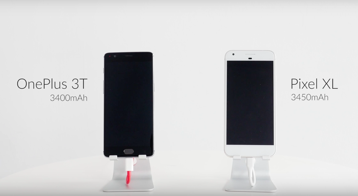 OnePlus ปล่อยคลิปวีดีโอโชว์ Dash Charge จับ 3T ประชันกับ Google Pixel XL
