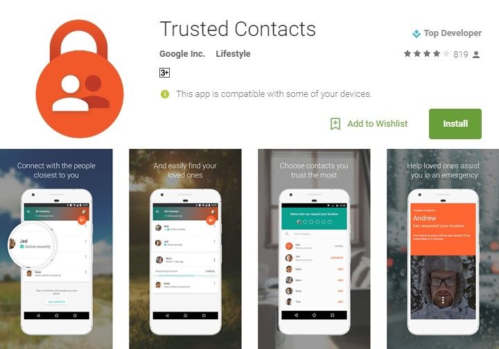 Trusted Contacts แอปใหม่จาก Google ให้คนที่รักขอดูตำแหน่งเราได้ตลอดเวลา แม้ตอนปิดเครื่อง