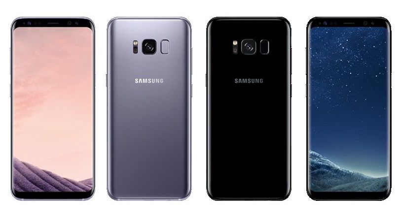 หลุดภาพรอบตัวเครื่อง Galaxy S8 แบบชัดๆ 2 สีคือ Orchid Gray และ Black Sky