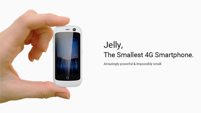 Jelly สมาร์ทโฟนจิ๋ว หน้าจอ 2.4 นิ้ว ที่มาพร้อมกับ Android Nougat และรองรับ 4G LTE