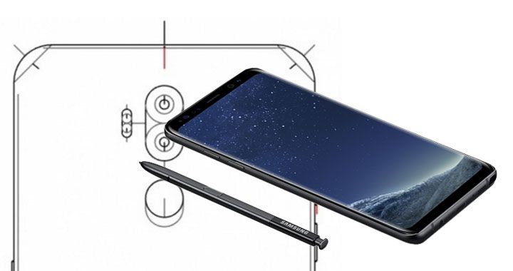ภาพสเกตช์ Galaxy Note 8 เผยมีการย้ายตำแหน่งสแกนลายนิ้วมือด้านหลัง เพิ่มลำโพงสเตอริโอ