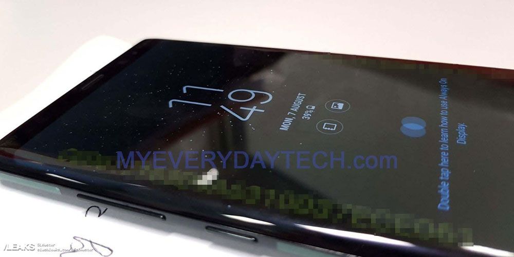 ใหญ่ยาว.. ภาพเครื่องจริง Galaxy Note 8 หลุด เผยสัดส่วนหน้าหลังและ S Pen