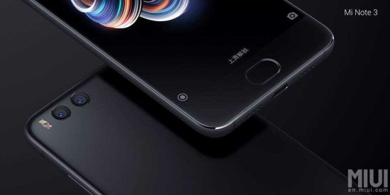 เปิดตัว Xiaomi Mi Note 3 มือถือขอบจอบางเฉียบ กล้องคู่ มาพร้อม Snapdragon 660 ค่าตัวเริ่มต้นที่ 12,XXX บาท