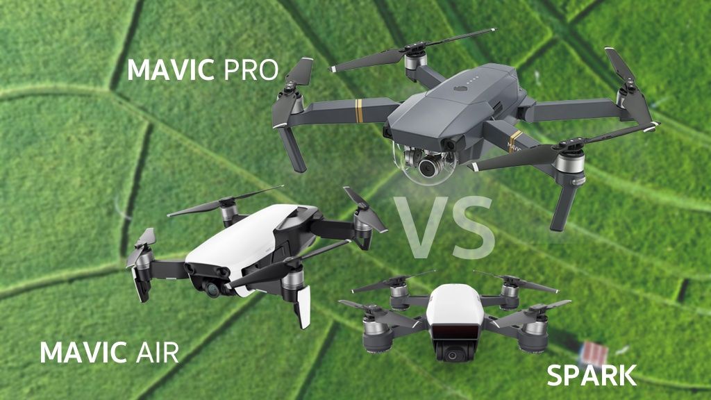เปรียบเทียบสเปค DJI Mavic Air vs Spark vs Mavic Pro