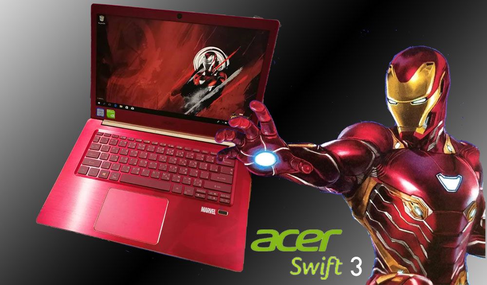หลุดภาพ Acer Swift 3 ที่ร่วมมือกับ Marvel ในลวดลาย Iron Man คาดเปิดตัวพร้อมหนัง Avengers : Infinity War