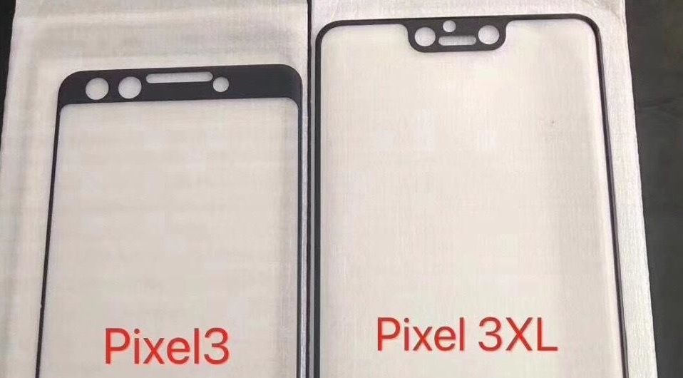 หลุดภาพเรนเดอร์ Google Pixel 3 คาดรุ่น XL จะมีติ่งหน้าจอ ยืนยันด้วยกระจกกันรอย