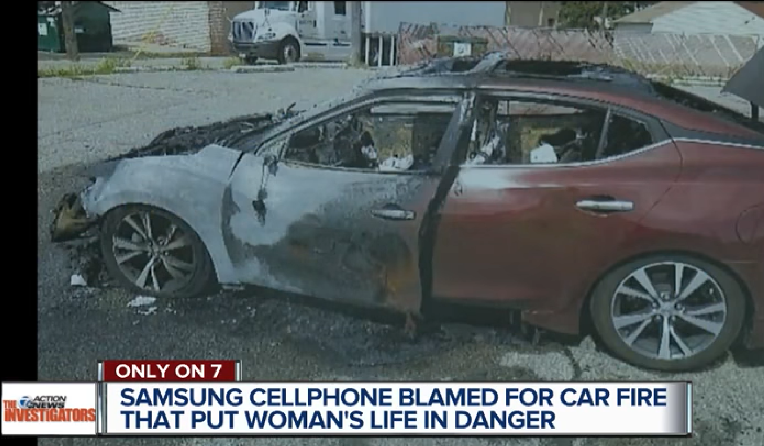 เกิดเหตุไฟไหม้รถทั้งคันในสหรัฐ เจ้าของรถชี้มือถือ Samsung ที่วางไว้เกิดประกายไฟ อาจเป็นต้นเพลิง
