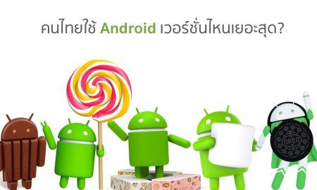 Thailand Android Version Distribution May 2018