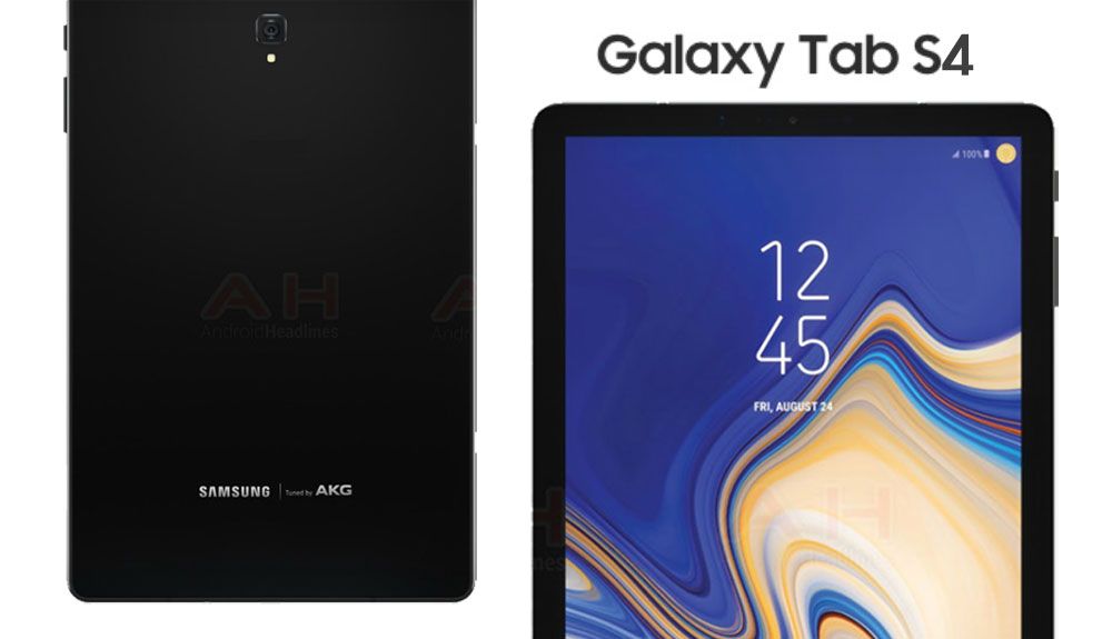 ภาพเรนเดอร์ Galaxy Tab S4 แทบเล็ตเรือธงพร้อมจอขนาด 10.5 นิ้ว คาดเปิดตัวในงาน IFA 2018