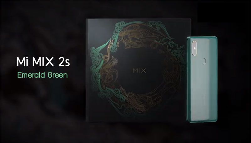 Mi MIX 2s ออกสีพิเศษ Emerald Green เขียวหยก มาในสเปคตัวท็อป