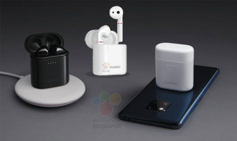 หูฟังไร้สาย Huawei Freebuds 2 Pro อาจชาร์จแบตแบบไร้สายด้วยการใช้ Huawei Mate 20 เป็นแท่นชาร์จ