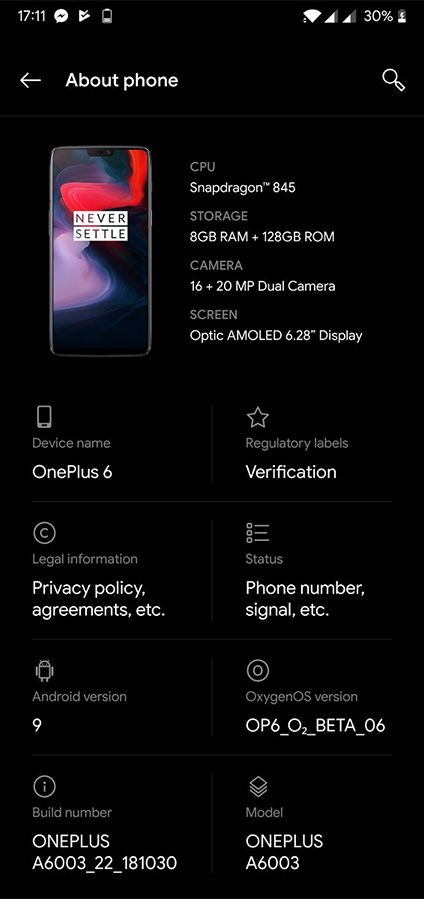 OnePlus ปล่อย OxygenOS Open Beta 6 อัพเดทเพิ่มฟีเจอร์กล้อง Nightscape ให้ OnePlus 6