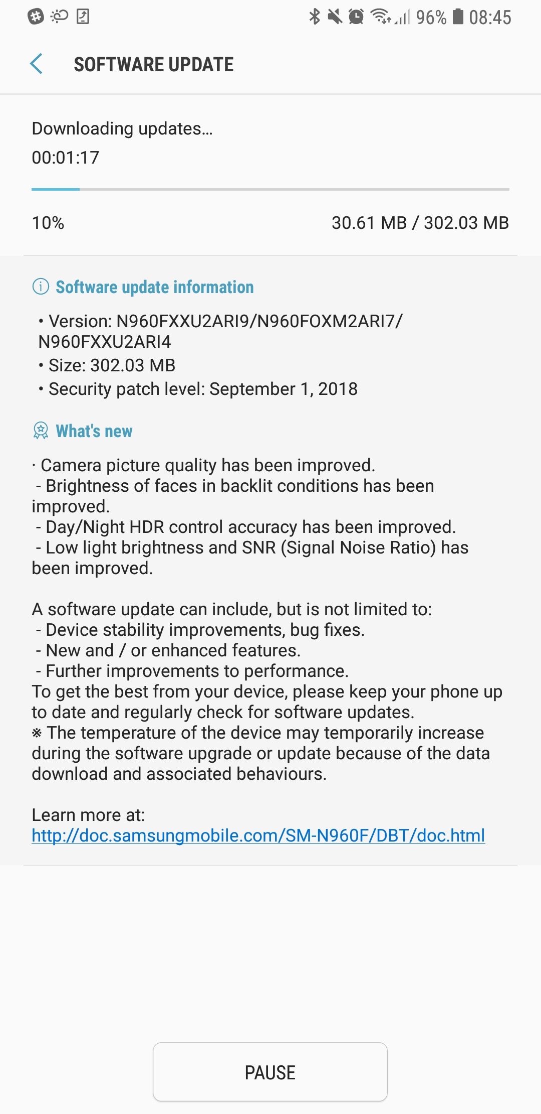 Galaxy Note 9 อัพเดทล่าสุด เพิ่มคุณภาพกล้อง ภาพถ่ายเซลฟี่ ภาพในที่แสงน้อย และภาพ HDR