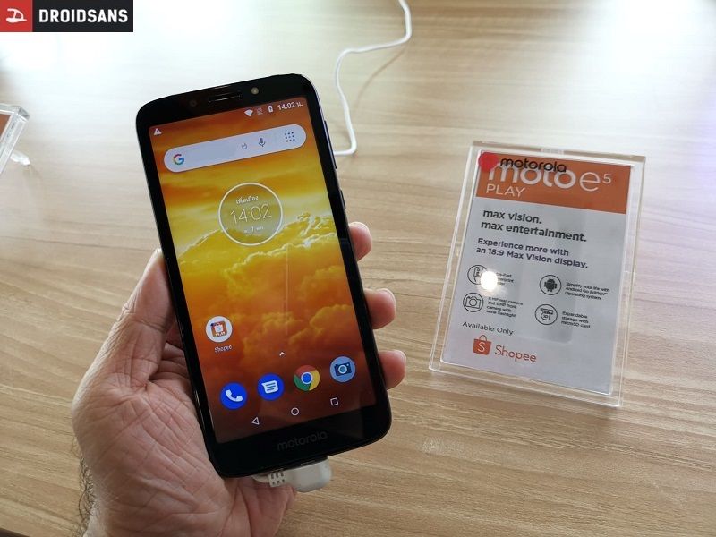 เปิดราคา Moto E5 Play 2,888 บาท มือถือ Android Go รุ่นแรกจาก Motorola
