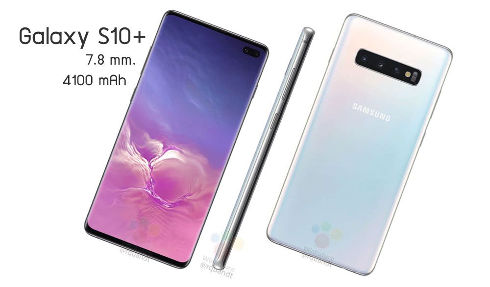 Samsung ทำได้.. เผยภาพ Galaxy S10+ เครื่องบางกว่า S9+ แต่แบตใหญ่ขึ้นเป็น 4100 mAh โดยไม่ต้องตัดช่องหูฟัง 3.5 ทิ้งไป
