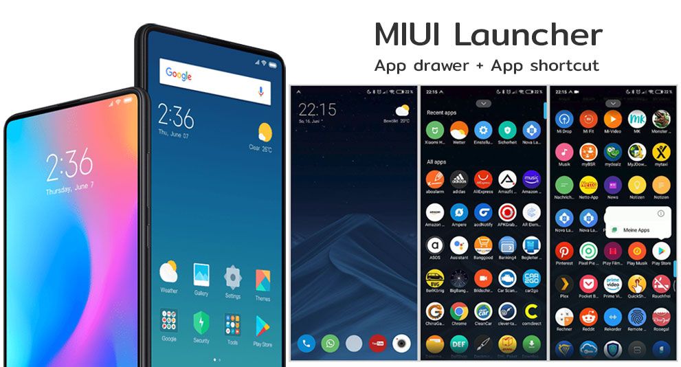 MIUI Launcher เวอร์ชั่นใหม่จะรองรับ app drawer และ app shortcuts
