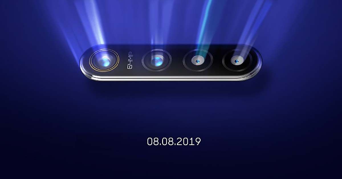 Realme เตรียมโชว์กล้อง 64 ล้านพิกเซล ในวันที่ 8 นี้ ก่อนเปิดตัวจริงในวันที่ 15 สิงหาคม