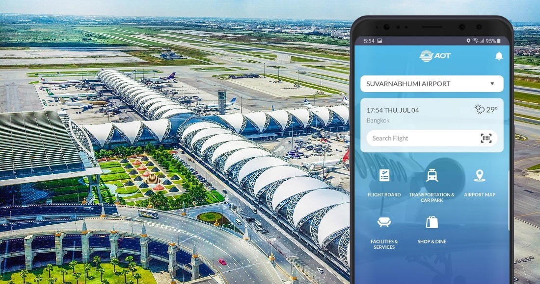 ท่าอากาศยานไทยเปิดตัว AOT Digital Airports แอปสารพัดประโยชน์สำหรับนักเดินทาง พร้อมบริการ WiFi ฟรี ในสนามบิน