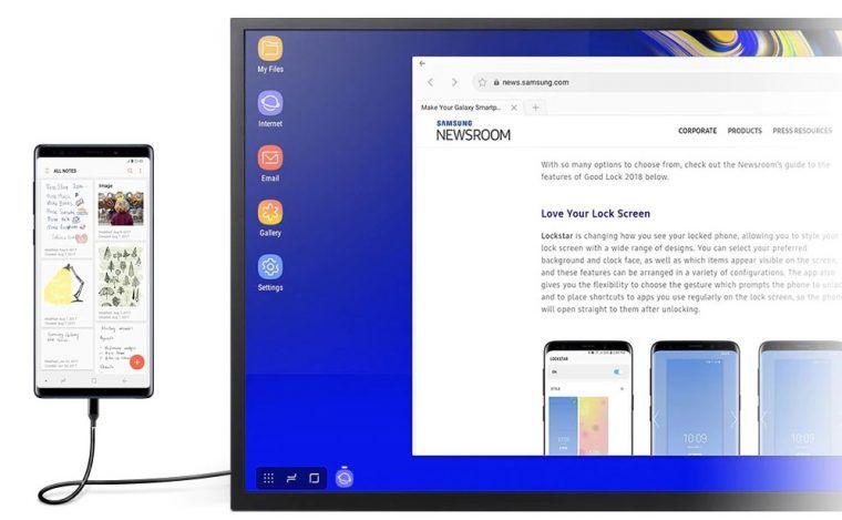 samsung dex one ui 2.1