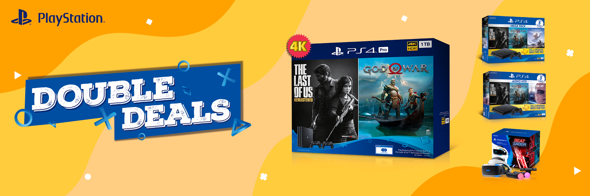 Sony เปิดขายเซ็ต PlayStation 4 Pro ชุด Double Deals รวมเกมดัง The Last of Us และ God of War ในราคา 14,990 บาท