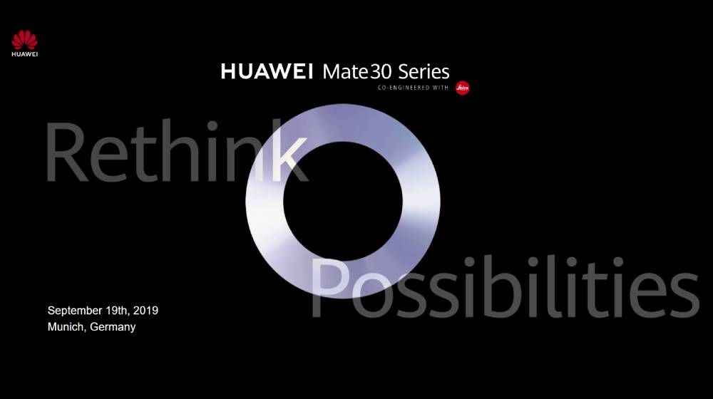 Huawei ประกาศพร้อมเปิดตัว Mate 30 series ในวันที่ 19 กันยายนนี้ ที่กรุงมิวนิค ประเทศเยอรมัน