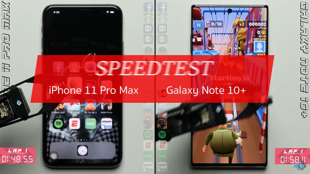 ไหนว่าชิปแรง.. iPhone 11 Pro Max พ่าย Galaxy Note 10+ ในผลการทดสอบความเร็วในการเปิดแอป (Speed Test)