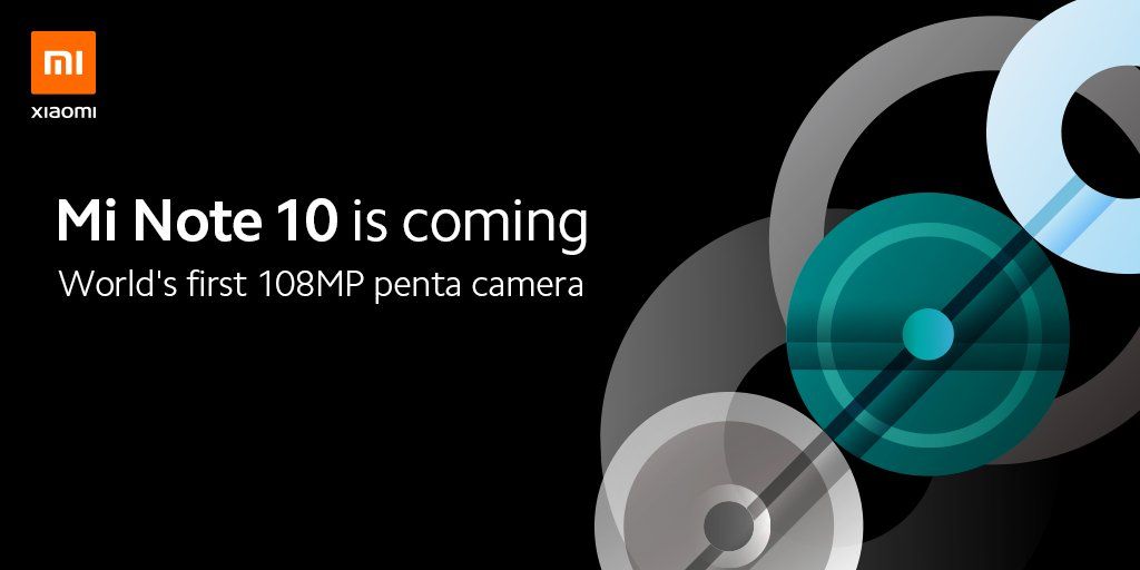Xiaomi คอนเฟิร์ม! Mi Note 10 จะเป็นมือถือรุ่นแรกที่มากับกล้องหลัง 5 ตัว ความละเอียด 108MP