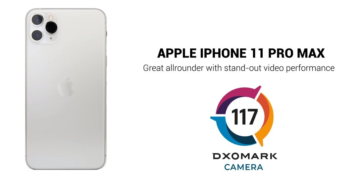 iPhone 11 Pro Max คว้าอันดับรองแชมป์ร่วม Galaxy Note 10+ จากเว็บไซท์ DxOMark ด้วยคะแนน 117 คะแนน