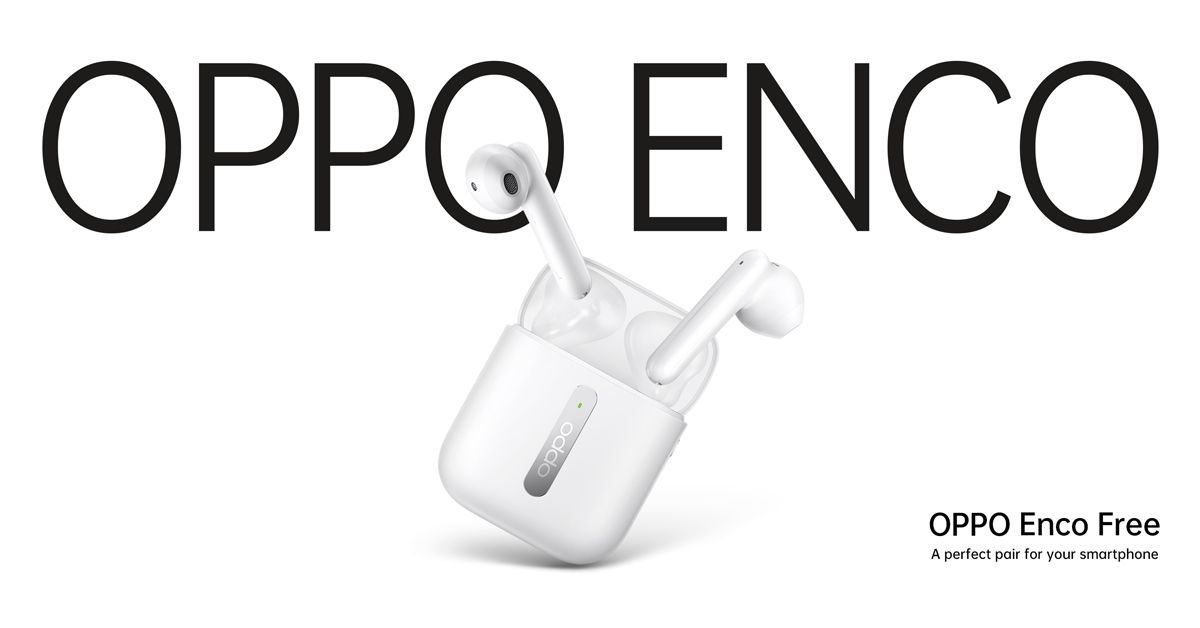 OPPO Enco Free หูฟัง True Wireless กันน้ำ IPX4 มี AI ตัดเสียงรบกวน เปิดราคาราว 3,000 บาท