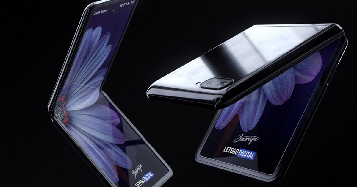 ภาพเรนเดอร์ Galaxy Z Flip (Galaxy Fold 2) สวยหรู ดูพรีเมี่ยม