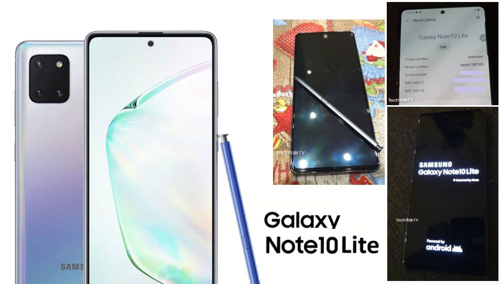 Galaxy Note 10 Lite เผยโฉมตัวเป็นๆ พร้อมรายละเอียดรุ่นและเครื่องชัดเจน คาดเปิดตัวในงาน CES 2020