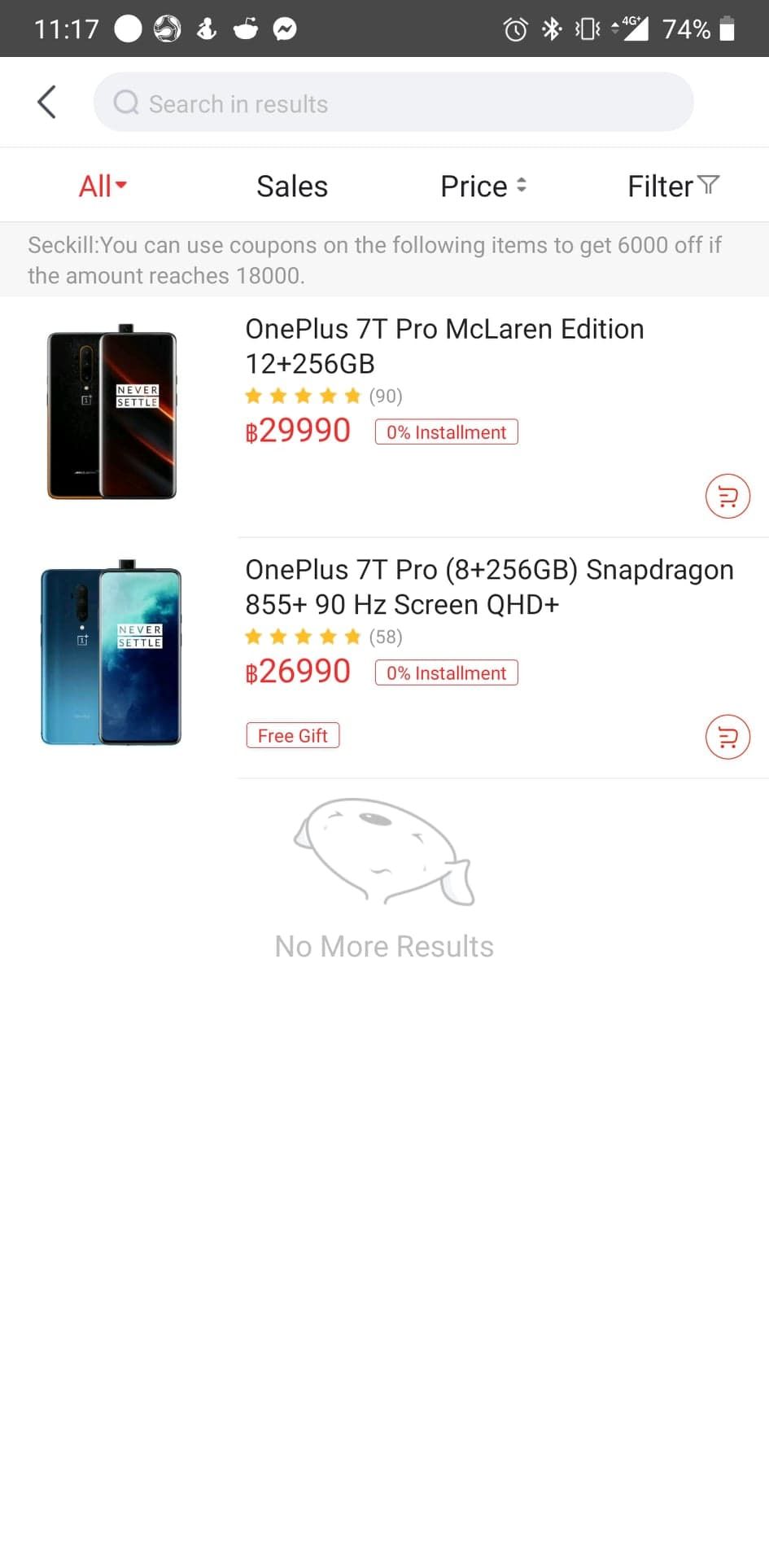 JD Central แจกคูปองส่วนลด 6,000 บาท สำหรับ OnePlus 7T Pro ราคาเริ่มต้นแค่ 20,990 บาท!