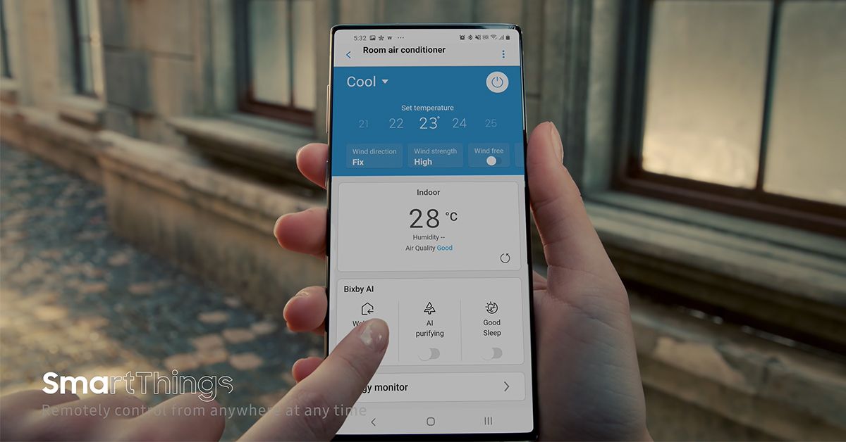 Samsung เผยโฉมมือถือลึกลับในโฆษณาเครื่องปรับอากาศ คาดเป็น Galaxy Note 20