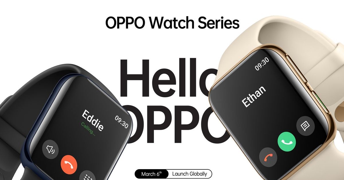 OPPO คอนเฟิร์ม OPPO Watch เปิดตัว 6 มีนาคมนี้ คาดมาพร้อม Wear OS จาก Google โทรออก-รับสายได้