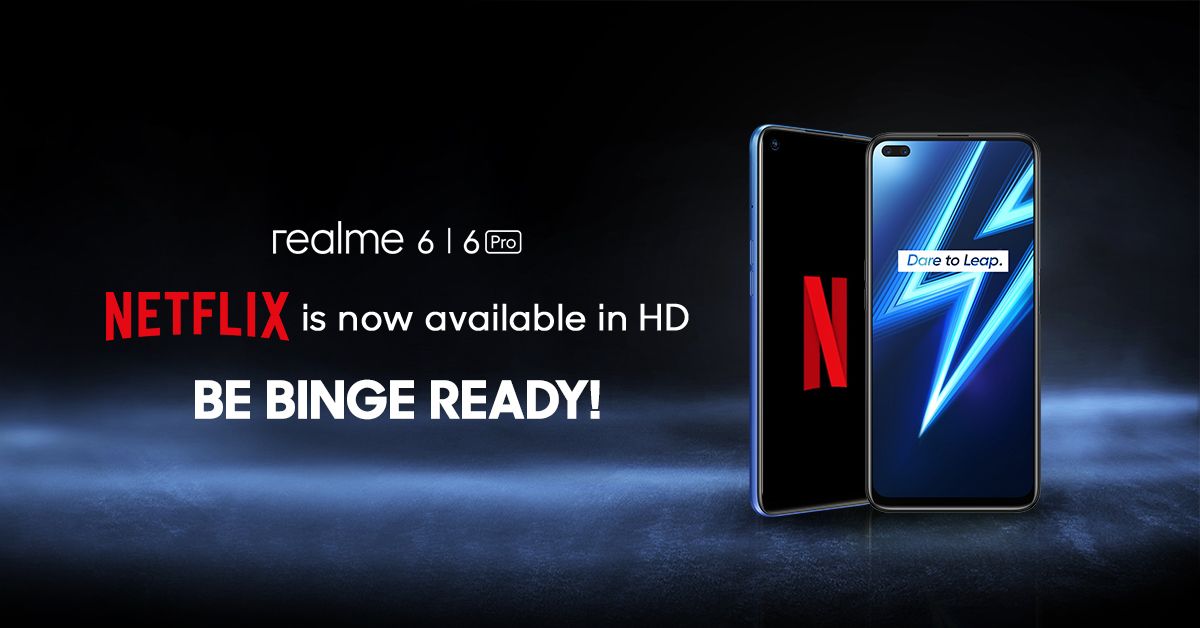 realme 6 สามารถรับชม Netflix แบบ HD ได้แล้ว ในแพทช์อัพเดทล่าสุด