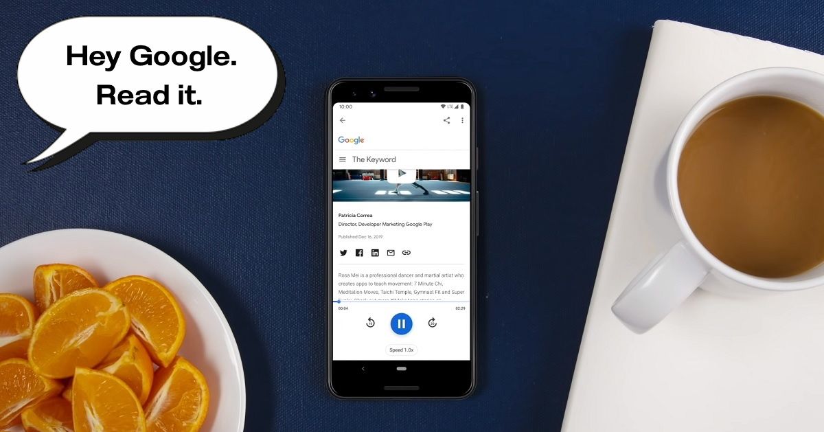 ให้ Google Assistant อ่านข่าว หรือแปลข่าวบนหน้าเว็บให้ฟังแบบล้ำๆ ด้วยคำสั่ง Read it.