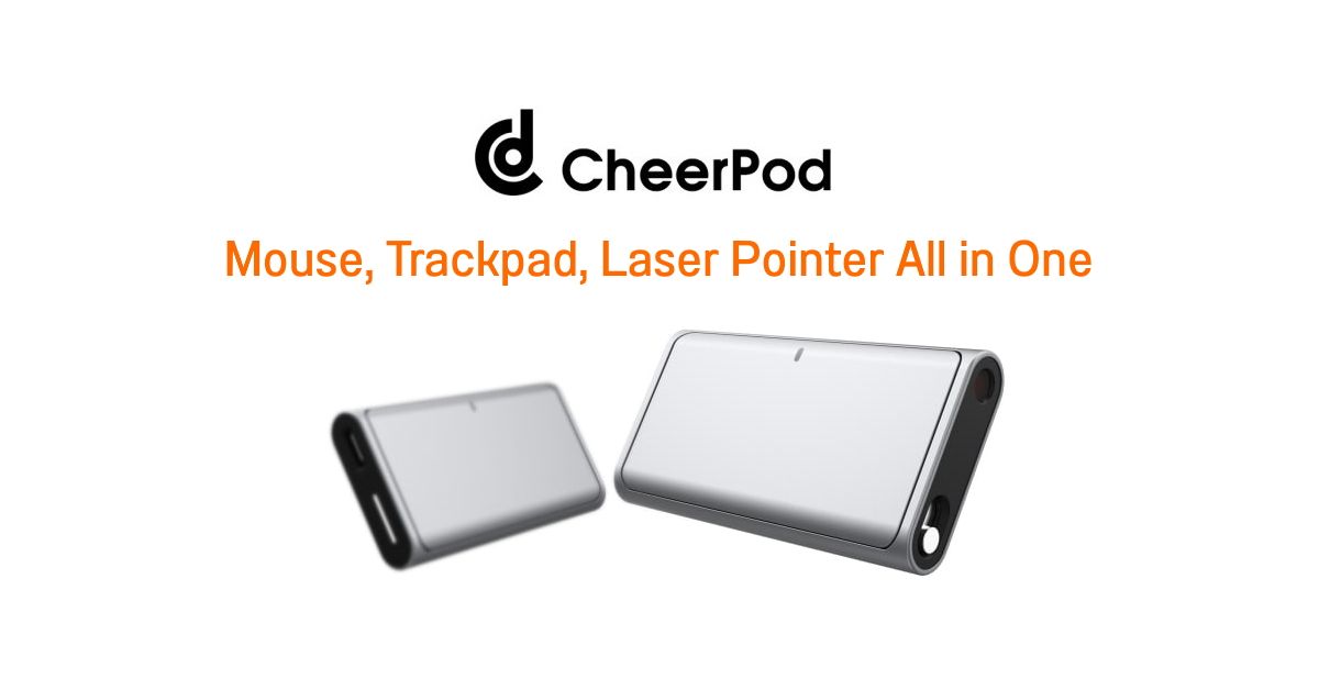 CheerPod อุปกรณ์สุดเทพที่เป็นได้ทั้ง Mouse, Trackpad, Laser Pointer และ Remote control สำหรับงานพรีเซนต์