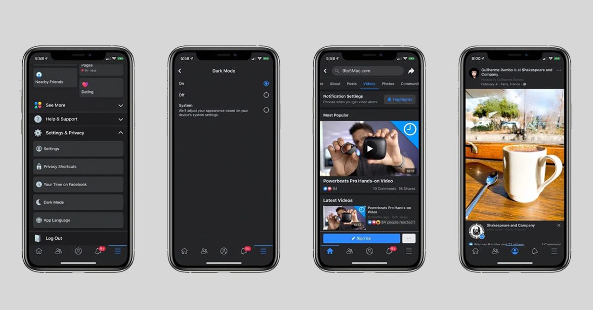 Facebook เริ่มทยอยปล่อยฟีเจอร์ Dark Mode ให้กับผู้ใช้งาน iOS บางส่วนได้ใช้งานแล้ว