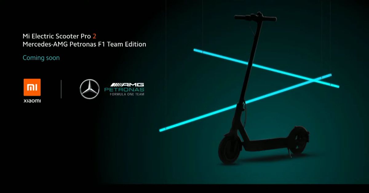 Xiaomi จับมือทีม Mercedes-AMG Petronas F1 เตรียมเปิดตัว Mi Electric Scooter Pro 2 รุ่นพิเศษ