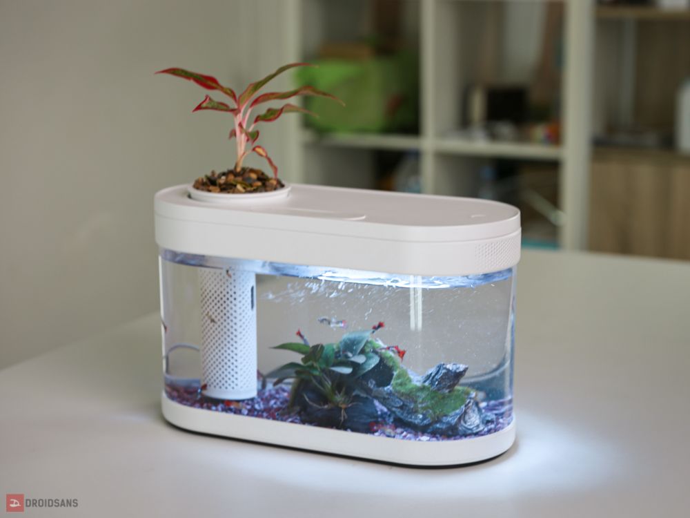 Аквариум xiaomi geometry mini lazy fish tank usb hf jhyg005 обзор