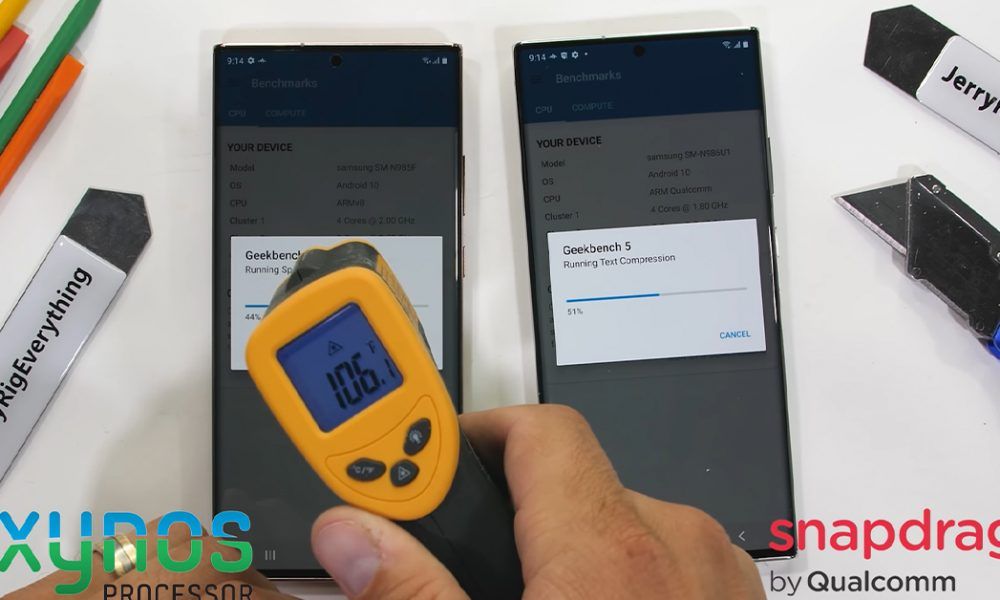 note 20 ultra 5g exynos vs snapdragon