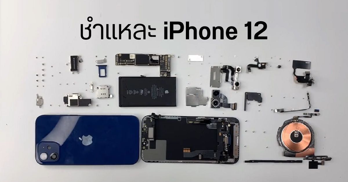 ชำแหละ iPhone 12 เผยให้เห็นโมเด็ม Qualcomm X55 5G และแบตเตอรี่ขนาด 2815 mAh