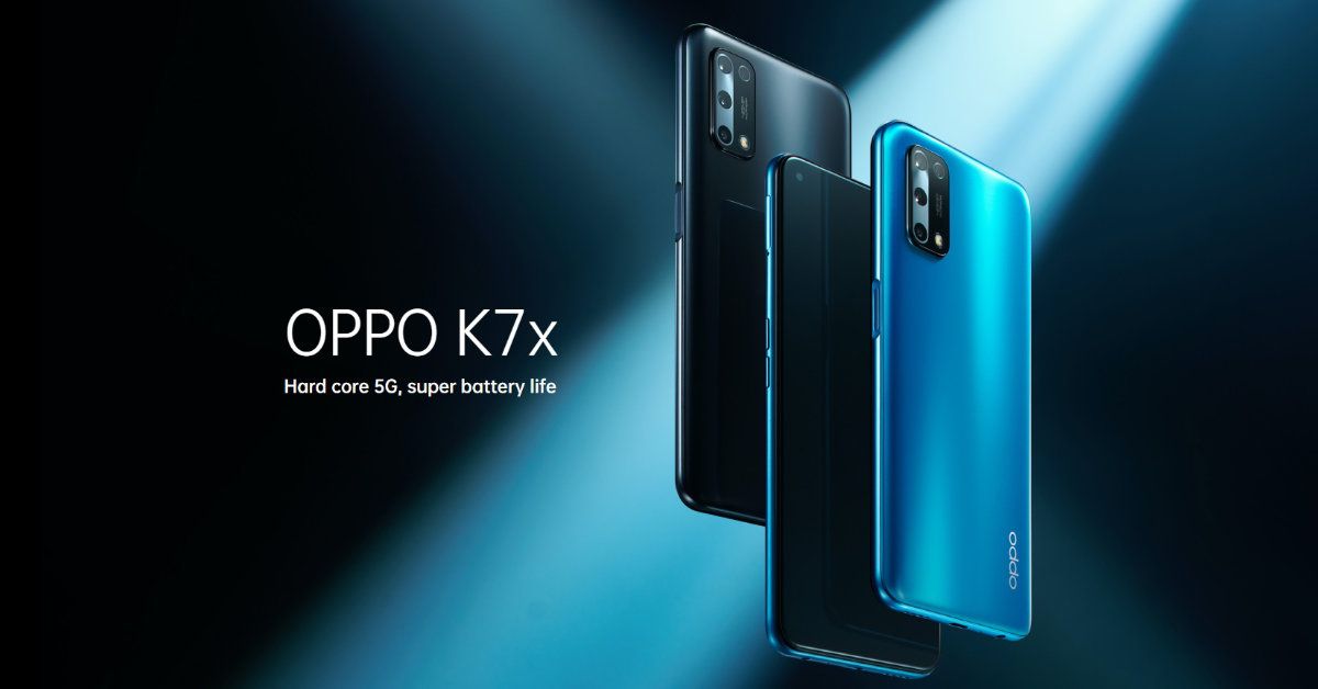 เปิดตัว OPPO K7x มือถือ 5G มาพร้อมชิป Dimensity 720 หน้าจอรีเฟรชเรท 90Hz และแบตเตอรี่ 5000 mAh