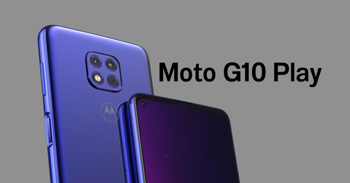 หลุดภาพเรนเดอร์ Moto G10 Play มาพร้อมจอเจาะรู สแกนนิ้วมือด้านข้าง กล้องหลัง 3 ตัว และแบต 4850 mAh